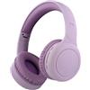 T'nB - Cuffie On-Ear Bluetooth Senza Fili, Confortevole On-ear, Cuscinetti in Schiuma, Microfono Incorporato, Archetto Regolabile, Durata della Batteria di 24 Ore, Leggero e Pieghevole - Viola