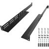 FOROIRON 1U - Guide universali per montaggio su rack a 4 montanti, 40,6 - 76,2 cm, profondità regolabile, compatibile con APC, HP, IBM, DELL, Compag Cabinet e rack
