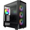 Montech X5 PC-Geh?use, Midi-Tower, E-ATX, ARGB, Tempered Glass - schwarz