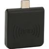 PUSOKEI Lettore di Schede per Telefono Cellulare RFID ID, Lettore di Smart Card Senza Portatile USB C 125Khz, Cicalino Integrato, Lettura Rapida di Schede, Supporto per Tablet PC