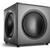 Wavemaster FUSION Subwoofer Attivo da 125 Watt con Amplificatore in Classe D, Applicabile Universalmente, Grigio Scuro