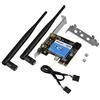 Cuifati Scheda di rete PCIE 433 Mbps Dual Band 2.4G/5G Scheda wireless PCIE Scheda di rete Bluetooth 4.0 per desktop Supportato Sistemi adatti per desktop