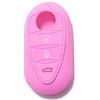 Lage [Portachiave] Guscio Cover Chiave in Silicone per Telecomando Auto Alfa Romeo 3 tasti (vedere compatibilità nelle foto) MiTo Giulietta Brera 159 (ROSA)