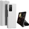 Coque Custodia per Samsung Galaxy Z Fold2 5G [Supporto Video] Custodia Ultra Sottile Trasparente con placcatura a Specchio per Samsung Galaxy Z Fold 2 5G -Silver