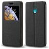 Shantime Custodia Flip in Pelle PU con Finestra Visibile e Chiusura Magnetica Invisibile Compatibile con Nokia 235 4G 2024, Protezione Totale (Nero)