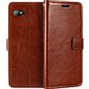 Shantime Custodia Portafoglio in Pelle PU Compatibile con Unihertz Titan Slim, Cover con Chiusura Magnetica, Tasche per Carte e Funzione Stand (Marrone)