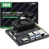 Yahboom Jetson Orin Nano SUPER 8GB RAM Development Kit 67 Tops,256G SSD Ubuntu 22.04 System Artificial Intelligence Robot Kit Provide ROS2 Data (Orin Nano 8GB Basic Kit)