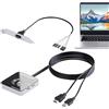 Generico Pulsante Di Accensione PC - Pulsante USB Di Alimentazione Desktop Da 8 Cm | Dispositivo Di Controllo Computer Esterno In PVC | Fornisce Un Comodo Remoto E Un Facile Accesso Per L'uso Del PC