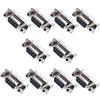 Oiyagai 10 Pezzi Connettore DB9 Femmina 9 Pin con Viti di Blocco 180° - Adattatore D-Sub RS232 per Porta Seriale, Montaggio PCB, con Fissaggio Sicuro