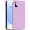 Mixroom - Cover Custodia Case per Samsung Galaxy A31 Protezione Fotocamera in Silicone TPU Morbido Opaco Bordi Piatti Colore Lilla