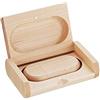 Anloter Chiavetta USB 3.0 da 32 GB, in legno, con scatola (32 GB, USB3.0)