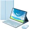 Generic Custodia Con Tastiera Per iPad 6a Generazione 2018/ 5a Generazione 2017/air 2/ Air 1/ Pro 9,7 Pollici Con Mouse, Custodia Protettiva Sottile Con Tastiera Wireless Staccabile
