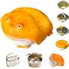 Generic Handmade Unique Frog Design Wireless Earphone Protective Cases,Ugly Frog Anti-Scratch Wireless Earphone Protector,Weird Toad Creative Animals Earbuds Covers for Airpods 4/Pro 3 (Yellow, for 4)
