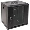 HMF 63306-02 Armadio rack 10 pollici, Armadio di rete | 6 U | Completamente Assemblato | 31,2 x 30 x 35 cm | nero