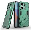 ESTH® Custodia per Xiaomi Redmi Note 13 Pro 5G/Xiaomi Poco X6 5G con Supporto [Compatibile con Supporto Magnetico per Auto] Cover Paraurti PC + TPU, Verde