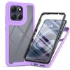 RonRun Cover Motorola Moto g86 5G, Antiurto 360 Gradi Full Case con Protezione per Schermo Incorporata, Trasparente Rugged TPU Bumper Doppia Protettiva Case Viola chiaro