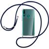 SIMao Custodia Collana per Cellulare per HUAWEI P Smart Z/HONOR 9X - Cover Silicone TPU Protettiva Trasparente - Custodia indossabile per Collo - Case a Tracolla con Cordina, Blu