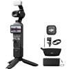 DJI Osmo Pocket 4 Combo Creator, fotocamera stabilizzata tascabile per vlog, CMOS da 1″ e 4K/240fps, 107 GB di memoria integrata, Trasmettitore Mic 3 (Creator Combo)