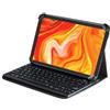 Navitech Custodia pieghevole in pelle con supporto e tastiera Bluetooth compatibile con Blackview Android 13 Tablet 10 pollici