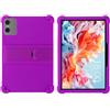 BastralBloom Custodia per tablet Teclast P30/P30T da 10,1, in morbido silicone, regolabile, adatta ai bambini, con supporto (viola)