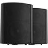 Pronomic USP-660 BK Coppia Diffusori da Parete HiFi - Diffusori a 2 Vie in Set - Ideali per Ristorazione e Terrazza - Inclusa Staffa da Parete per Fissaggio - 240W Potenza - Nero