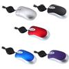 Generic Mini mouse cablato Type-c con cavo retrattile Piccolo mouse da viaggio Mouse ottico da viaggio 1000DPI Mouse portatile silenzioso con cavo per PC Desktop Notebook Accessori per ufficio (Argento)