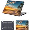 HLAAJJX Custodia Laptop per Macbook Air 13 pollici M4 M3 M2,Versione 2025 2024 2022 A2681 A3113 A3240,Case Cover Duro Protection in Plastica per Apple Macbook Air 13,6,Paesaggio Marino