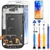 LADYSON Schermo LCD per Samsung Galaxy S3 I9300 I9301 I535 Display per Samsung Galaxy S3 LCD Display Touch Screen Digitizer Assembly Parti di Riparazione di Ricambio con Strumenti(Bianco,Non AMOLED)