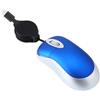Generic Mini mouse cablato Type-c con cavo retrattile Piccolo mouse da viaggio Mouse ottico da viaggio 1000DPI Mouse portatile silenzioso con cavo per PC Desktop Notebook Accessori per ufficio (Blu)