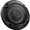 Kenwood, Sistema di altoparlanti KFC-S1066 serie Stage Sound a 2 vie, Potenza di picco 220W, montaggio a filo, doppio cono, Cono del woofer da 10cm in Polypropilene, Nero
