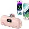 Bpoeee 10000mAh Mini Portable Charger Power Bank for Phone, Portable Charger Power Bank for iphone (Pink,for Type-C)