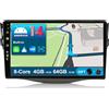 JOYX Android 13 Autoradio Compatibile Toyota RAV4 (2007-2012) - [4G+64G] - Built-in DSP/Carplay/Android Auto - LED Camera MIC GRATUITI - Supporto BT5.0 DAB Volante 4G WiFi 360-Camera - 9 Pollici 2 Din