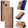 WenBaby CaseMe Cover per Huawei P smart 2019, Magnetica Cover a Libro con Slot per Schede, Custodia in PU Pelle Portafoglio per Huawei P smart 2019, Marrone