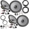 EvoTuning Kit 8 Casse Altoparlanti per Fiat Panda 169 dal 2003 al 2012 compatibile con Hertz K 165 Anteriori e Posteriori Set 4 Woofer 4 Tweeter 4 Anelli Adattatori 2 Coppie Cavi + 4 Griglie Tweeter