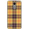 dakanna - Custodia compatibile con LG K9, in silicone flessibile, disegno [motivo tela gialla], colore [bordo trasparente] Cover in gel TPU per smartphone