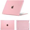 HLAAJJX Custodia per Nuovo Macbook Pro 15 pollici 2019 2018 2017 2016 A1990 A1707 Touch Bar/Touch ID,Caso Cover Rigida Protettivo Sottile per Macbook Pro 15 Case,Cristallo Rosa