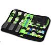 Hanvel Austuccio/Case/Borsa/porta hard diskNylon Fabric Storage Holder/Wallet/Case/Bag/Organizer for USB Flash Drives/Thumb Drives/Pen Drives/Jump Drives & HDD/Power Bank/SD Card/Ipod/Cell Phone
