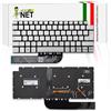 new net - Tastiera Compatibile con Notebook dell Inspiron 5490, 5493, 5494, 5498, 7300, 7391, 7400, 7490, Latitude 3301, 3410 [Senza Frame - Colore Tasti Argento - Retroilluminata - Layout ITA]