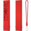 Generic Custodie protettive in silicone per telecomando Hisense Class A7 U8 Series LCD 4K per Google TV 100U88N 85U88N 75U88N 65U88N 55U88N 43A7N 50A7N coperture antiscivolo (rosso)