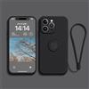 Ykerey Cover per iPhone 12 mini con 360° Regolabile Anello Supporto Custodia Ultra Sottile Antiurto Silicone Protettiva Cover con Laccio per iPhone 12 mini, Nero