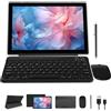 NOVOJOY Tablet 2 in 1 10 pollici Android 14 OS Tableta, Tablet con tastiera, mouse, custodia, stilo, 64GB ROM+8GB RAM, 2MP+8MP Dual Camera, processore Quad Core, batteria 6000mAh, scheda FHD da 10.1 pollici