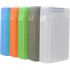 HOMOCONO Custodia Per Disco Rigido Dura 2.5 Pollici 5 Pezzi Protezione Antiurto Scatola Di Archiviazione Per Hard Disk Per Uso Domestico e Ufficio Colore Bianco Verde Blu Arancione Grigio