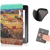 COCFOOKIW Custodia per 6 Pollici Kindle Paperwhite 5a/6a/7a Generazione (Versione 2012/2013/2015), Pelle morbida TPU Cover Protettiva Alla Moda con Cinturino da Polso e Automatica Veglia/Dormire