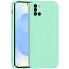 Mixroom - Cover Custodia Case per Samsung Galaxy A31 Protezione Fotocamera in Silicone TPU Morbido Opaco Bordi Piatti Colore Verde Acqua