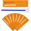 K&F Concept Kit di pulizia 10 x 24 mm APS-C Sensor Cleaning Swab, DSLR o SLR Digital Camera Cleaning Kit e Full Frame Sensor Cleaning Swab (24 mm bastone di pulizia)