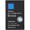 Carplus Batteria perfettamente compatibile per Brondi Fox, capacità 1000mah