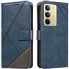XINNI Cover per Realme C75 4G/Realme 14X 5G Custodia, Cellulare Libro Antiurto Flip Pelle PU/TPU, Portafoglio Flip Magnetica Case, Blu