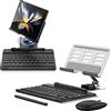 EndyTech Set tastiera e mouse wireless Bluetooth per Samsung Galaxy Z Fold 7, supporto da scrivania pieghevole regolabile con penna, compatibile con Samsung Galaxy Z Fold 7 (grigio)