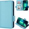 BELLA BEAR Custodia per Telefono Honor Magic 5 PRO, Custodia a Portafoglio in Pelle con Vibrazione Magnetica, Custodia per cavalletto, Custodia Protettiva Antiurto per Honor Magic 5 PRO-LBlu