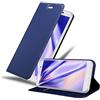 Cadorabo Custodia Libro per Huawei MATE 9 in CLASSY BLU SCURO - con Vani di Carte, Funzione Stand e Chiusura Magnetica - Portafoglio Cover Case Wallet Book Etui Protezione